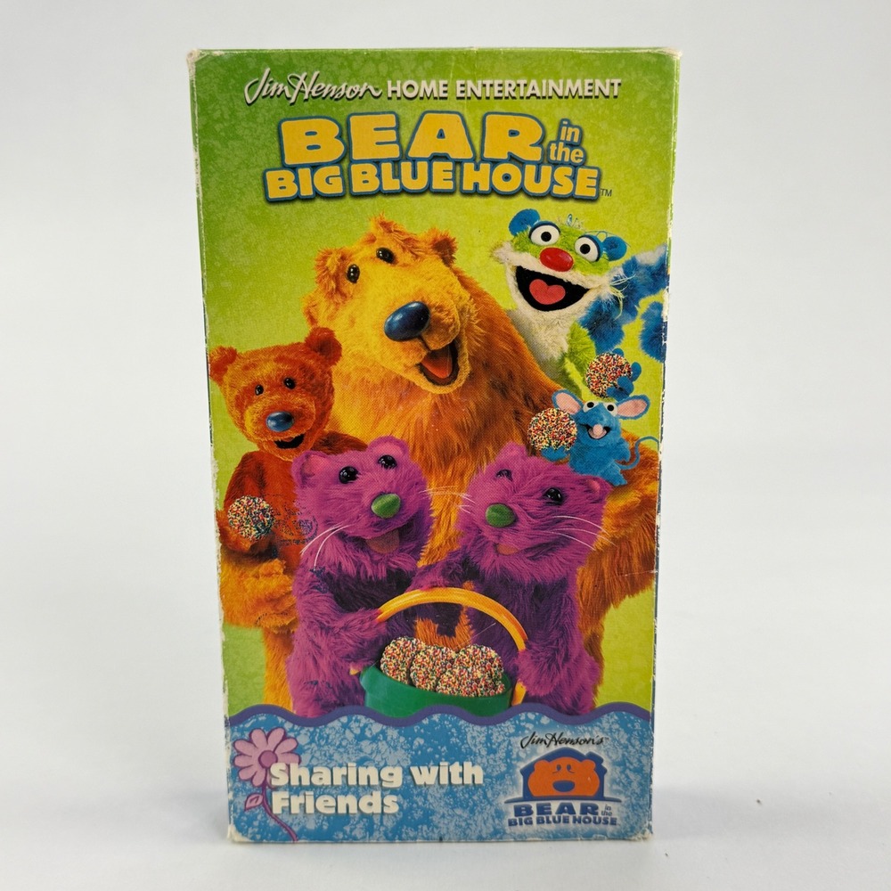 Bear in the Big Blue House Sharing with Friends VHS 2001 Jim Henson Columbia